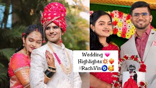 Wedding highlights..!!🥰 #RachVin🧿💝