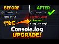 JavaScript console.log Hack | Style logs using %c in DevTools