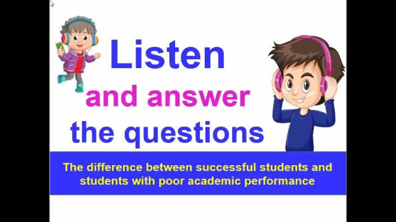 Listen And Answer The Questions Improve Your Listening And Reading