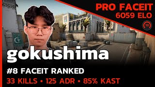 6000 ELO gokushima 33 KILLS on DUST2🔥 w/shalfey (DUST2) FACEIT LVL 10 / CSGO POV / Sep 23, 2023