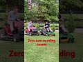 Lawn mower race zero turn vs standard