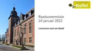 Lokaal bestuur Duffel - Raadscommissie 24/01/2022