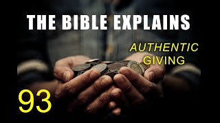 THE BIBLE EXPLAINS (Series 93)