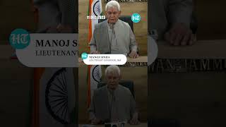 J\u0026K LG Manoj Sinha Calls Reports Of J\u0026K Leaders' House Arrest Baseless