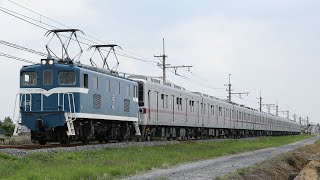 【甲種輸送】 秩父鉄道デキ503+東武鉄道10030系 10両 新郷〜武州荒木通過