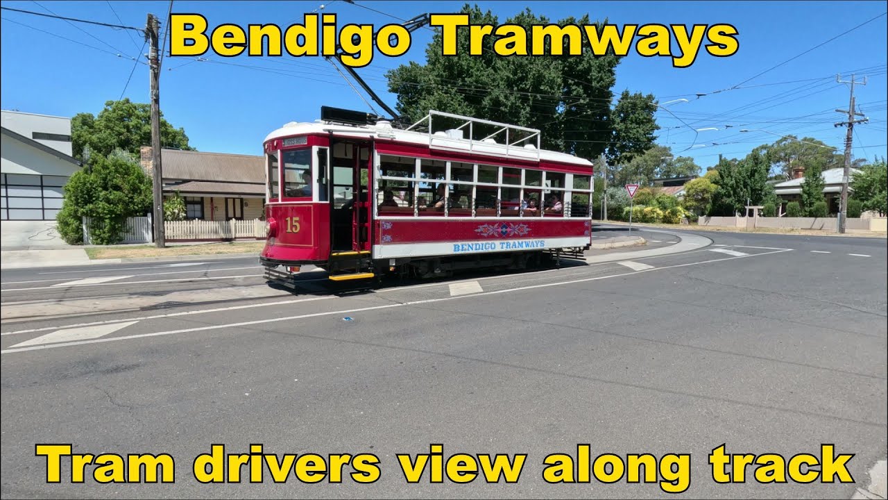 Bendigo Talking Tram, Tram Drivers View - YouTube