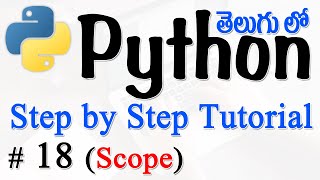 Python Tutorials For Beginners in Telugu - Tutorial 18 - Global Scope and Loal Scope