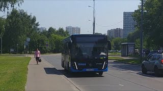 Автобус МАЗ-206.486 следует в парк