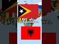 ASIA RANDOM COUNTRY VS EUROPE RANDOM COUNTRY (PART 4) #edit #flag #shorts #timorleste #albania