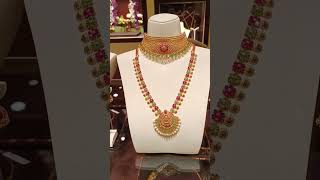 #gold #necklace #shortsfeed #viral #tanishq #ruby #rubynecklace #youtubeshorts #ytshorts #wedding