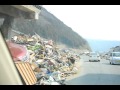 宮城県女川町1　津波被害の境目 a border of serious damage from tsunami