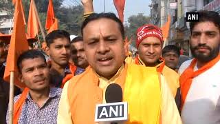 VHP organises ‘Bhagwa Dhwaj Yatra’ in Delhi for construction of Ram Temple