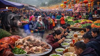 CHỢ TẾT VÙNG CAO - LÙNG PHÌNH | Ẩm Thực - Lợn Bản - Văn Hóa Chợ Tết Tây Bắc