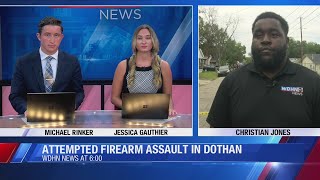Dothan Man shot in a firearm assault on Fountain Street, police searching for suspect