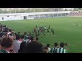 así finalizó el betis el entrenamiento a puerta abierta