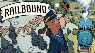 ALL ABOARD THIS CUTE AND COZY TRAIN PUZZLER! - Railbound