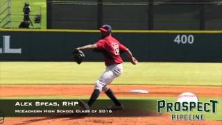 Alex Speas, McEachern High School, Pitching Mechanics at 200 FPS