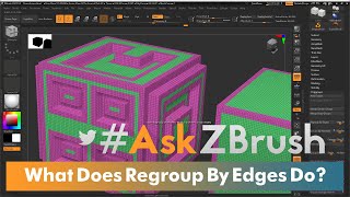 #AskZBrush - What Does Regroup by Edges Do?