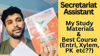 Secretariat Assistant || My Study Materials|| Best Course for SA || Entri, Xylem, PK, Vocabs etc