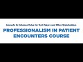 Soaring: Annual Report 2023 – Professionalism in Patient Encounters Course