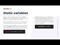 Static variables in Java | CodeGym University Course