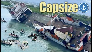 Ro-RO Cargo Ship Capsizes Whilst Loading Cargo | 3 Minutes of MT