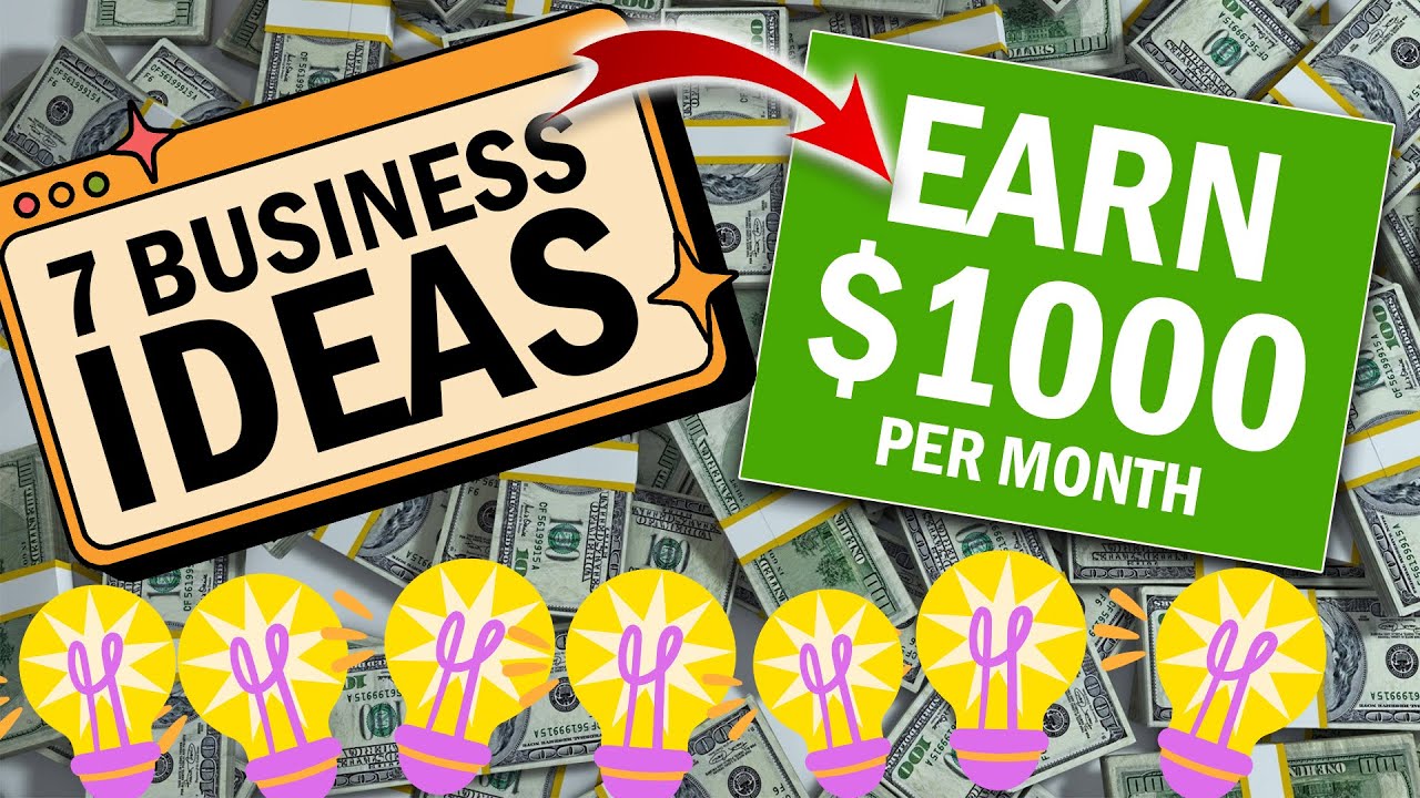 7 Business Ideas To Earn Money Online In 2024 - YouTube