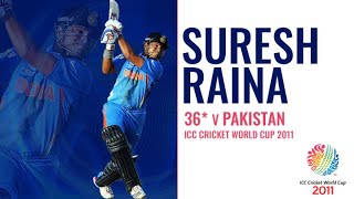Suresh Raina's 36* | India v Pakistan | Cricket World Cup 2011