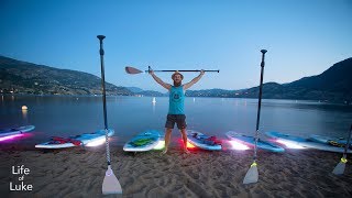 Glowing SUP on Skaha Lake, Penticton