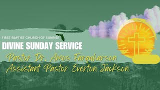 Sunday Divine Worship Service| Labor - An Integral Part of our Existence| Rev. Everton Jackson