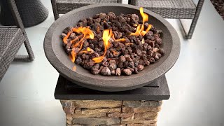 Camplux Stone Gas Fire Pit Column Review!