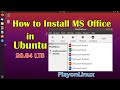 How to install ms office in ubuntu | ubuntu 20.04 LTS | MS Office Linux