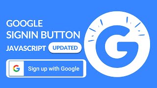Google signin button javascript with google cloud | Google login javascript | Updated