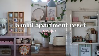 #7 a mini apartment reset | silent vlog | cleaning \u0026 organising, groceries delivery