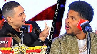 Teofimo Lopez CLOWNS Shakur Stevenson in TROLL moment at presser