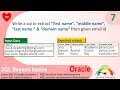 Oracle SQL Practical question with answer extract names from mail id using SQL function