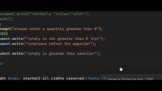 prompt user input and decision making JavaScript