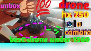 I tried HX 750 Drone || Camera milega? 🙄|| Unboxing ASMR ||