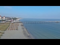 rügen drone flight over the baltic sea near binz