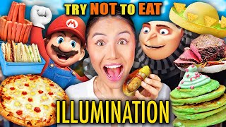 Try Not To Eat - Illumination Movies! (Despicable Me, The Grinch, Super Mario Br