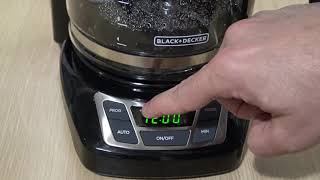 How to Use a Black & Decker Coffemaker - Programmable Timer