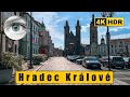 Czech Republic 4K walk: Hradec Králové - Old Town and central park 🇨🇿 HDR 60fps ASMR