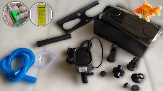 HOW TO SET UP INFINITY AQUARIUM TOP FILTER R8881 & HOW TO REDUCE THE WATER AIR PUMP