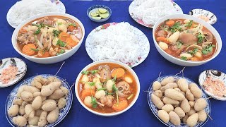 The Secret to Making Simple Yet Extremely Delicious Pork Knuckle with Satay Sauce | BQCM & Family...