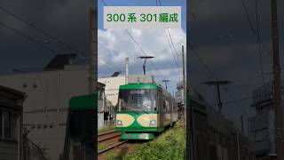 東急世田谷線 300系301編成[301A-301B](玉電カラー)（海側・鉄道サイドビュー）【TOKYU 2023.9 / TRAIN SCAN】