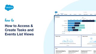 How to Access & Create Tasks and Events List Views | Salesforce