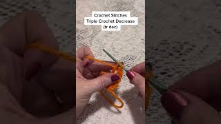 How to do a Triple Crochet Decrease (tr dec) crochet tutorial