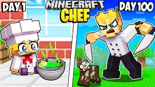 I Survived 100 Days as CHEF in Minecraft