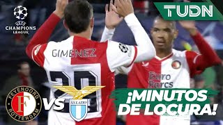 Santi Giménez ON FIRE 🔥🔝 Se lo anulan y SE ESTRENA | Feyenoord 1-0 Lazio |UEFAChampions League 23/24