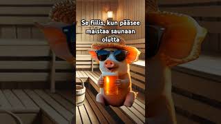 Se fiilis, kun pääsee maistaa saunaan olutta #sauna #olut #meemi #reels